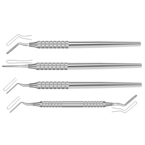 Curved periotome kit - 21-104-00X/21-104-0XX - Lorien Industries - straight / stainless steel