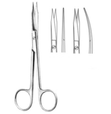 Dental scissors - 02-06-009/010 (Cvd/Str) 13cm - Lorien Industries - dissection / surgery / Goldman-Fox