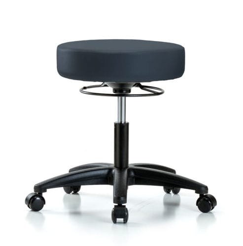 Healthcare facility stool - LRC46420 - LABRepCo - height-adjustable / on casters / saddle seat