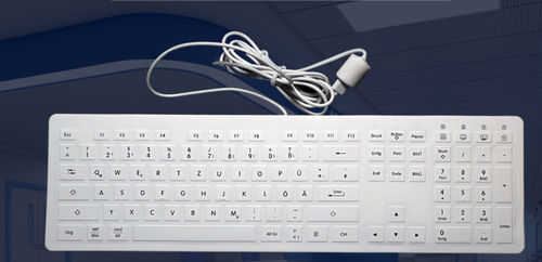 Medical keyboard with touchpad - SK10801 - Bastron - calculator / silicone / USB