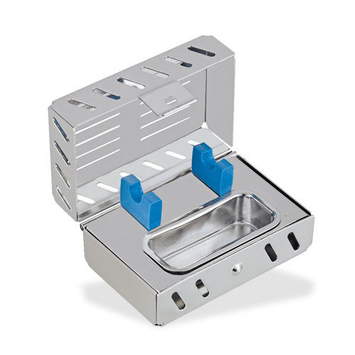 Dental instrument sterilization cassette - CIL 024 006 001 - Chaplet International - stainless steel / perforated