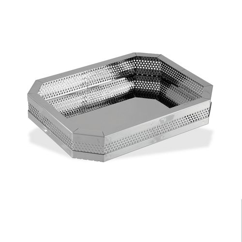Surgical instrument sterilization tray - CIL-018 002 001 - Chaplet International - perforated / stainless steel