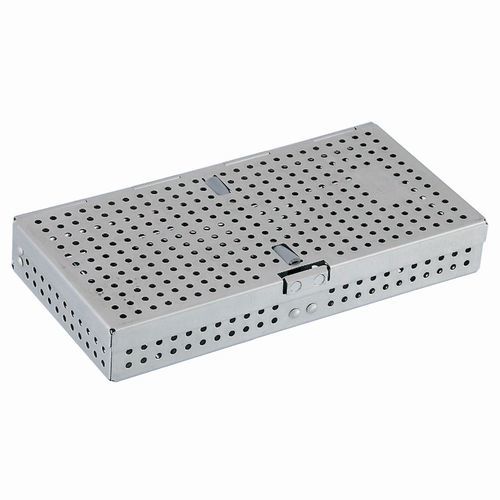 Dental instrument sterilization cassette - CIL 022 012 001 - Chaplet International - perforated