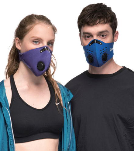 Fabric safety mask - Spro Medical Supplies - with exhalation valve / half-mask / unisex