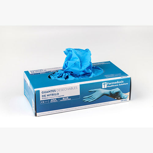 Nitrile gloves - Farmadosis SL - examination / powder-free / box of 100