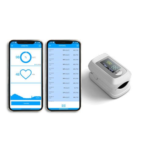 Pulse oximeter iOS application LifeVit monitoring / for control / iOS