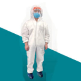 Unisex protective coveralls - Panalex Medical - white