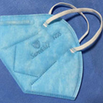 Surgical mask with filter - N95  - Panalex Medical - adult / sky blue / 3-ply