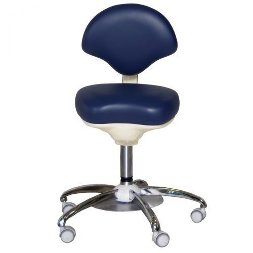 Doctor's office stool - HL Gel - BTC - Medical Equipment - height-adjustable / on casters / with backrest