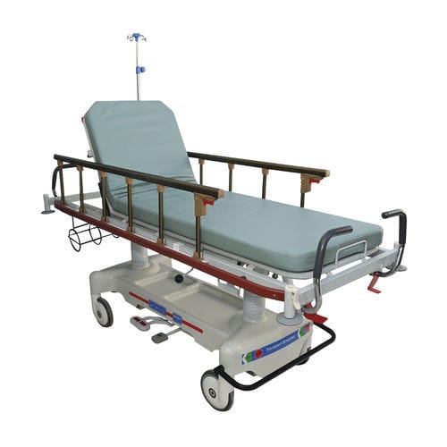 Transport stretcher trolley - Sté AMEL - hydraulic / Trendelenburg / height-adjustable