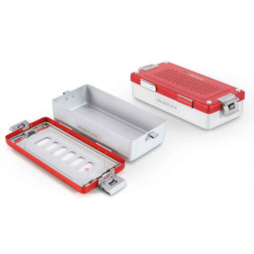 Instrument sterilization container - 14.14R - SHARPLINE Surgical Innovations And Technologies - perforated / non-perforated
