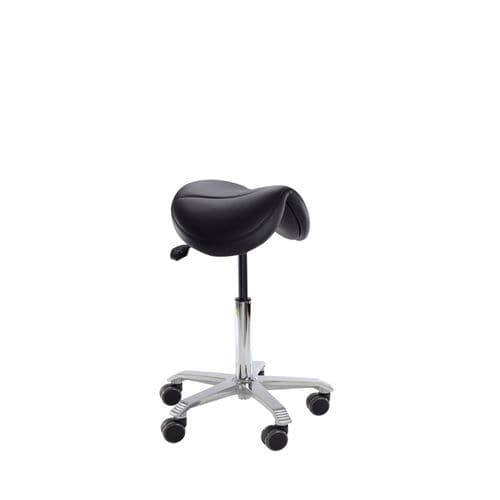 Healthcare facility stool - Score Jumper - Forme Medical - swivel / on casters / saddle seat