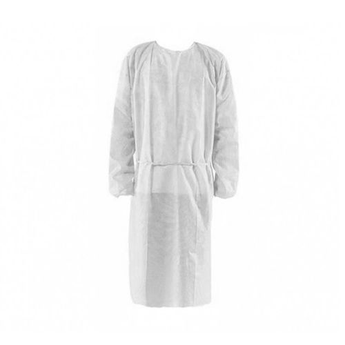 Unisex visitor gown - TNT - DOTFOX - white / green