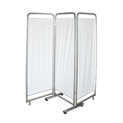 Folding hospital screen - MO 00507 - CALDARA - mobile / 3-panel / with curtain