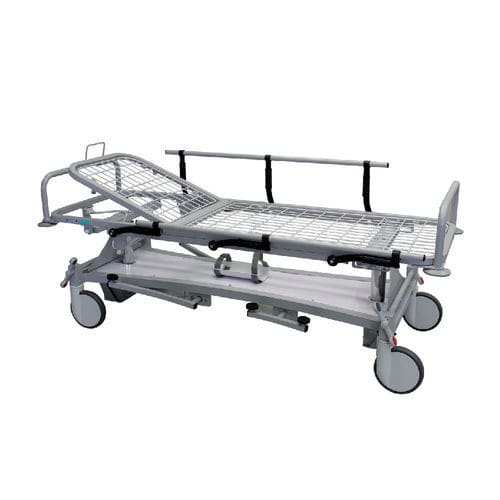 Transport stretcher trolley - OW3XL.VHPO - CALDARA - hydraulic / height-adjustable / with adjustable backrest