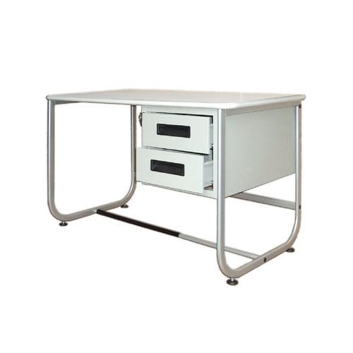 Oval desk - MO 00287 - CALDARA - rectangular / with drawer / manual