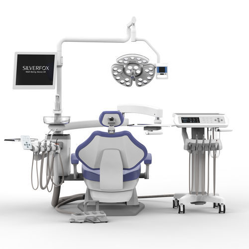 Dental unit with electric chair - 8000C-SMS0 - Silverfox Corporation Limited - with delivery system / with light