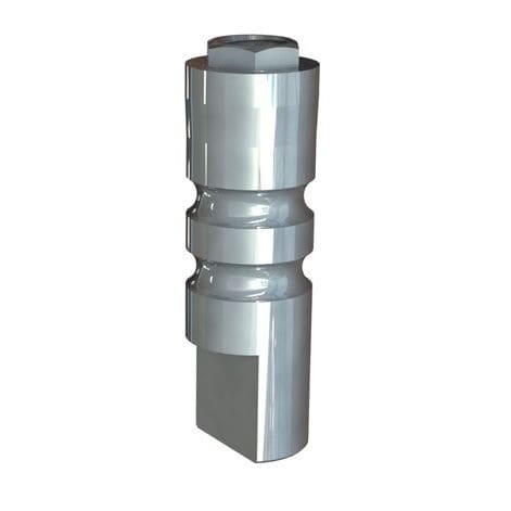 Stainless steel dental implant analog - 800004 - Systhex Implantes - external hexagon / straight