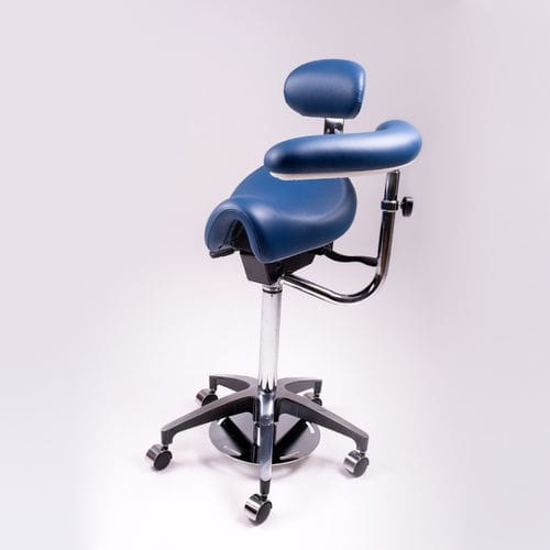 Healthcare facility stool - 1957 - Equa OÜ - height-adjustable / swivel / with backrest