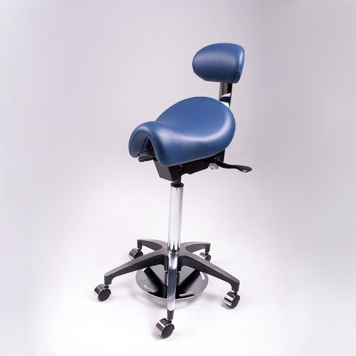 Healthcare facility stool - 1955 - Equa OÜ - height-adjustable / swivel / with backrest