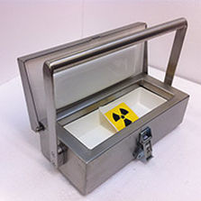 Syringe container - 4BT-CRSC3	 - Bright Technologies - Bri-Tec - for radioactive material transport / stainless steel