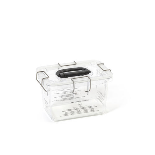 Transport container - BIO 01P - M.&G. INTL srl - for test tubes / for biological samples / polycarbonate