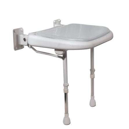 Shower seat without backrest - 04210P - AKW Medicare - folding / bariatric / wall-mounted