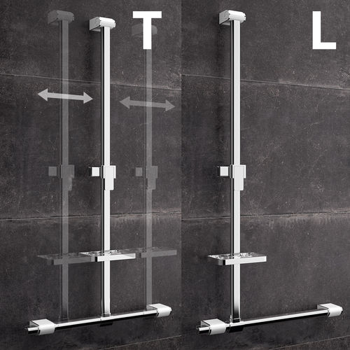 Bathroom grab bar 12805LS AKW Medicare stainless steel / aluminum