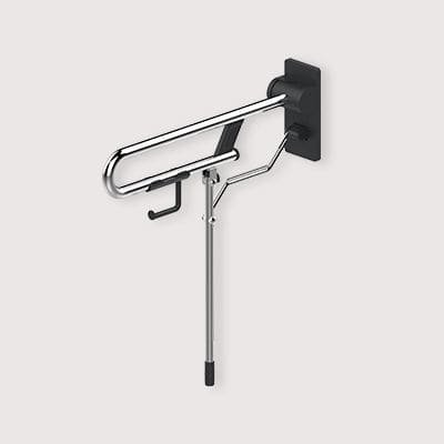 Bathroom grab bar - 12017GR-LS - AKW Medicare - toilet / folding