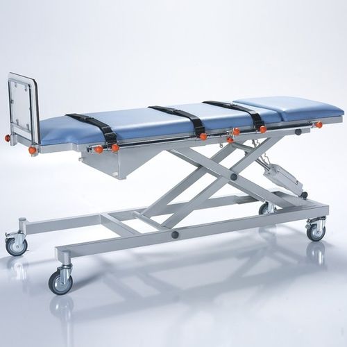 Transport stretcher trolley - NTCR SD 11 - HNT Medical - electric / height-adjustable / with adjustable backrest