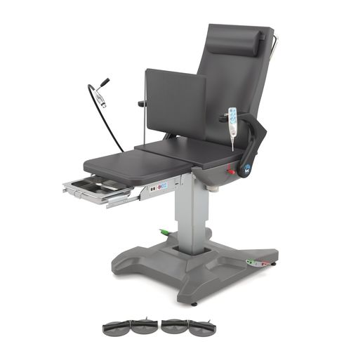 Podiatry examination chair - 6000 Series - HNT Medical - electric / height-adjustable / with adjustable backrest