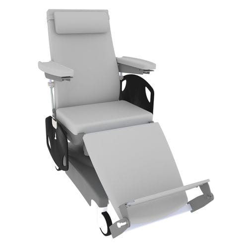 Manual hemodialysis chair - 6DLS44 - HNT Medical - 3-section / height-adjustable / on casters