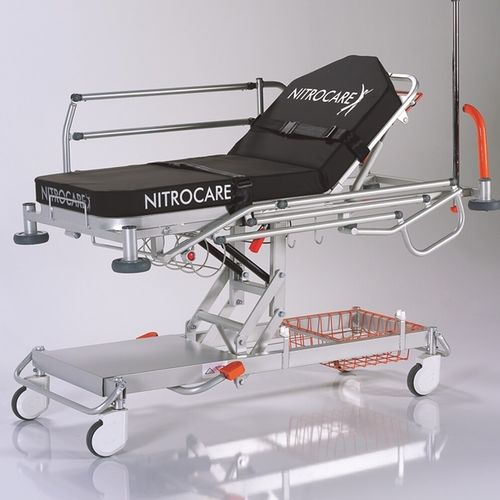 Emergency stretcher trolley - 600051 - HNT Medical - patient transfer / transfer / hydraulic