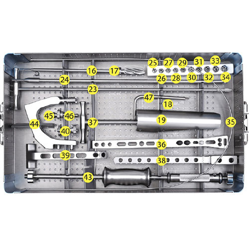 Femoral fracture surgery instrument kit - 1200-08 - Orthopromed