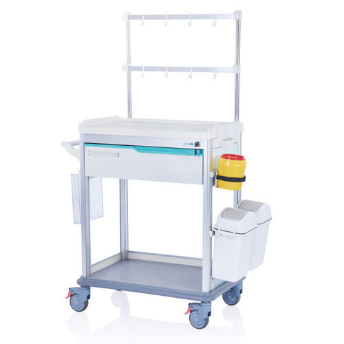 Medical trolley - W3712 - Sichuan Yufeng Medical Equipment Co., Ltd. - for instruments / waste / nursing