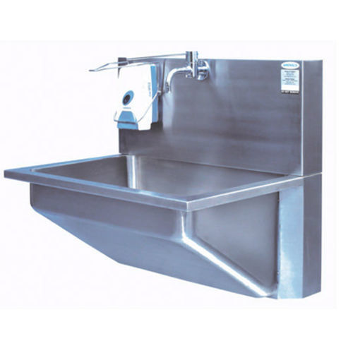 1-bay surgical sink - SSL 200 - AMENSCO MEDICAL TECHNOLOGIES - stainless steel / elbow-operated