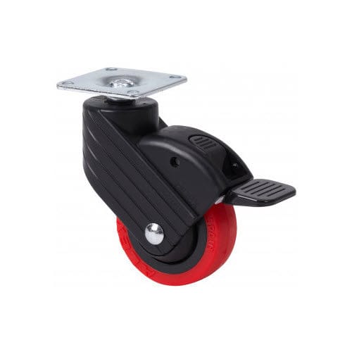 Wheel with brake - PPI 1-0762 - Alex Ruedas - polyurethane / polyamide / polypropylene