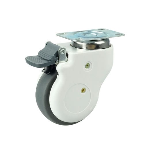 Hospital bed wheel - YE30XXXTPRB - Guanzhou Ylcaster Industry - polyurethane / with brake / swiveling