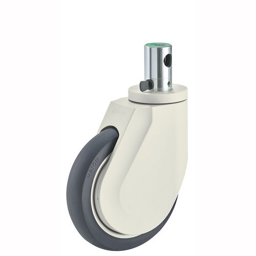 Hospital bed wheel - H499-3A150UPB(3FN) - Haion Caster - for stretcher / with brake / swiveling