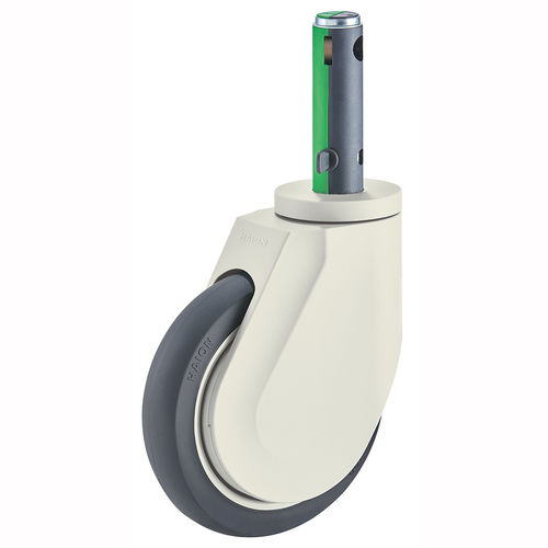 Stretcher wheel - H499-1A150UPB(3FN) - Haion Caster - for hospital bed / swiveling / with brake