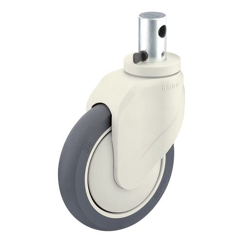 Stretcher wheel - H399A-3A150UPB(2FT) - Haion Caster - for hospital bed / swiveling / with brake