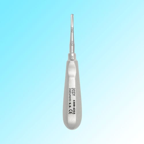 Straight dental elevator - 1209-4255 - New Surgical Instruments Co. - dental fragment / Bein