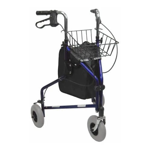 3-wheel rollator - R-3600 - Karman Healthcare - steel frame / with basket / height-adjustable