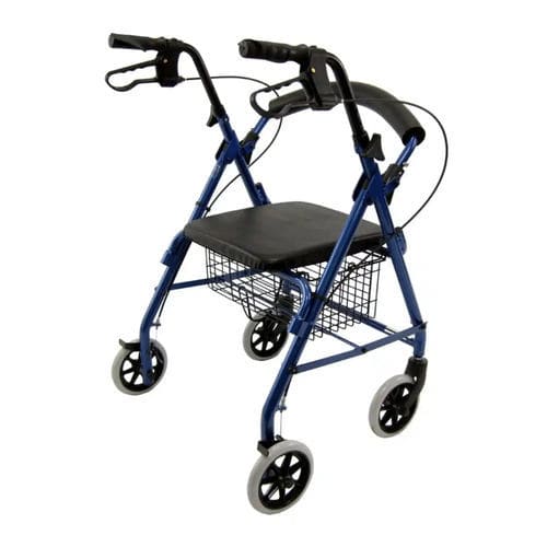 4-wheel rollator - R-4100 - Karman Healthcare - aluminium frame / with seat / height-adjustable