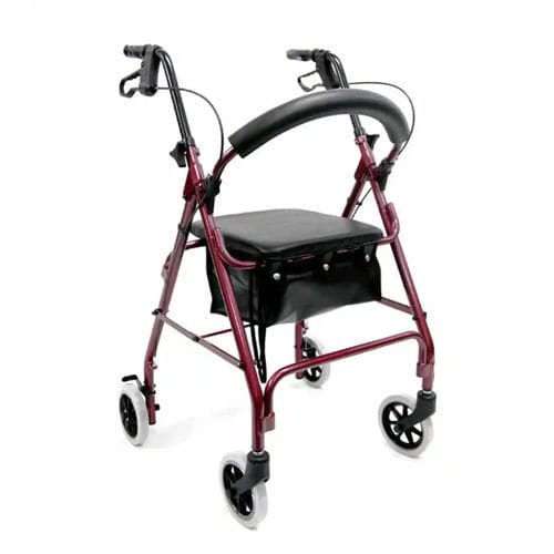4-wheel rollator - R-4600 - Karman Healthcare - aluminium frame / with seat / height-adjustable