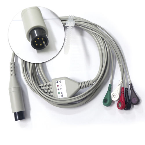 Monitoring ECG cable - BS series - Shanghai Berry Electronic Tech Co.,Ltd - 5-wire / 3-wire