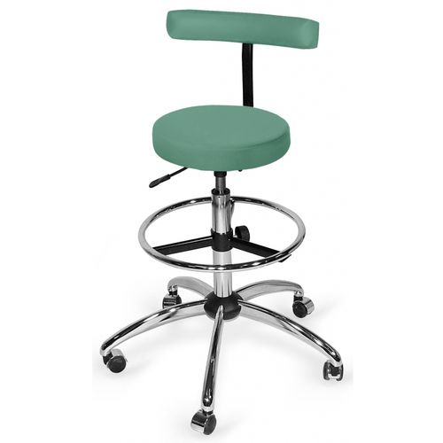 Dental stool - CROMO LUX - Juventas - for healthcare facilities / height-adjustable / pneumatic