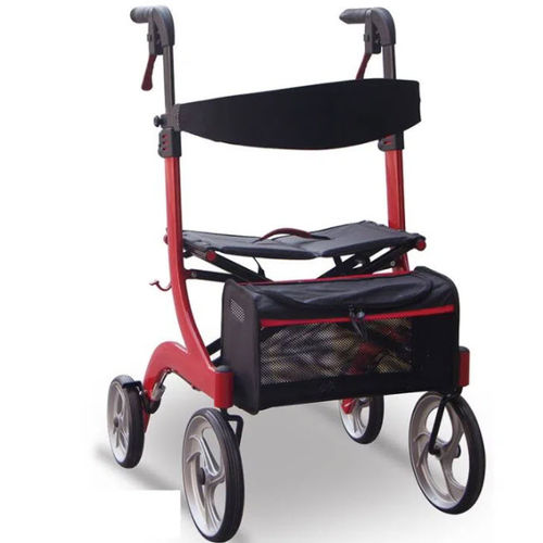 4-wheel rollator - JL9189L - Jianlian Homecare Products - aluminium frame / with seat / with basket