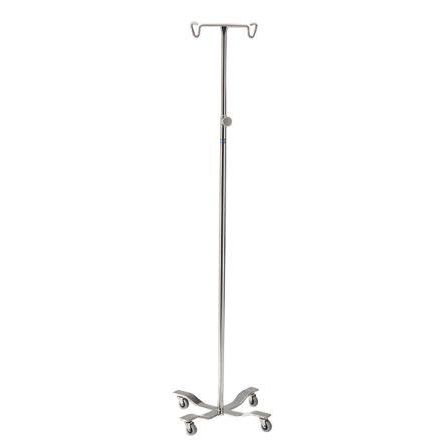 IV stand on casters - P Series - DSI  - 4-hook / 2-hook / with infusion pump bracket