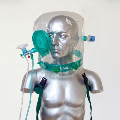 Emergency ventilator - Compact Helm-Har - HAROL Srl - pneumatic / CPAP